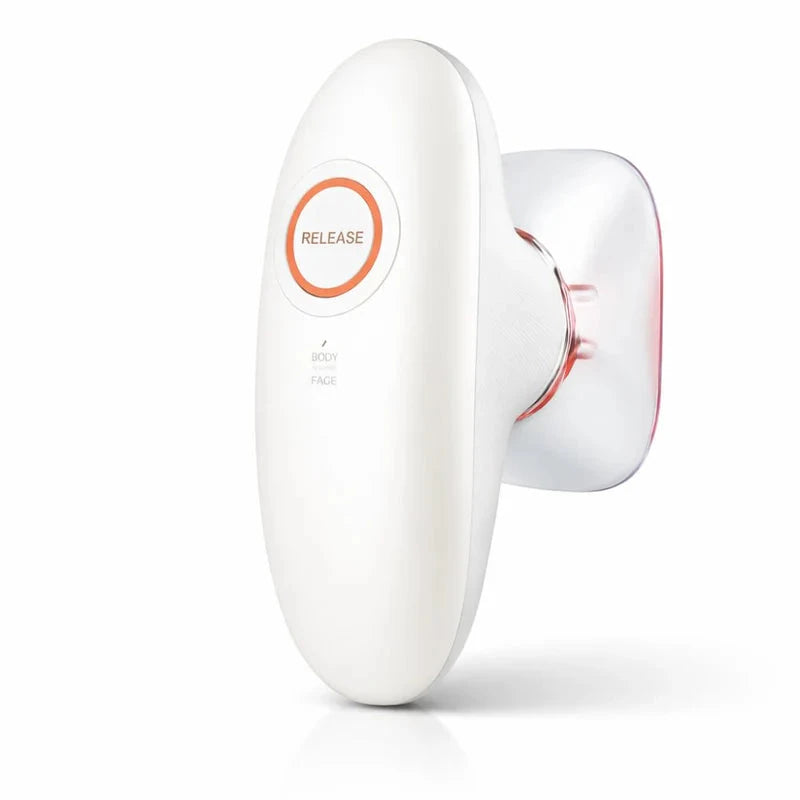 LumiSculpt BodyCup™ anti-cellulite cupping tool being used on thighs