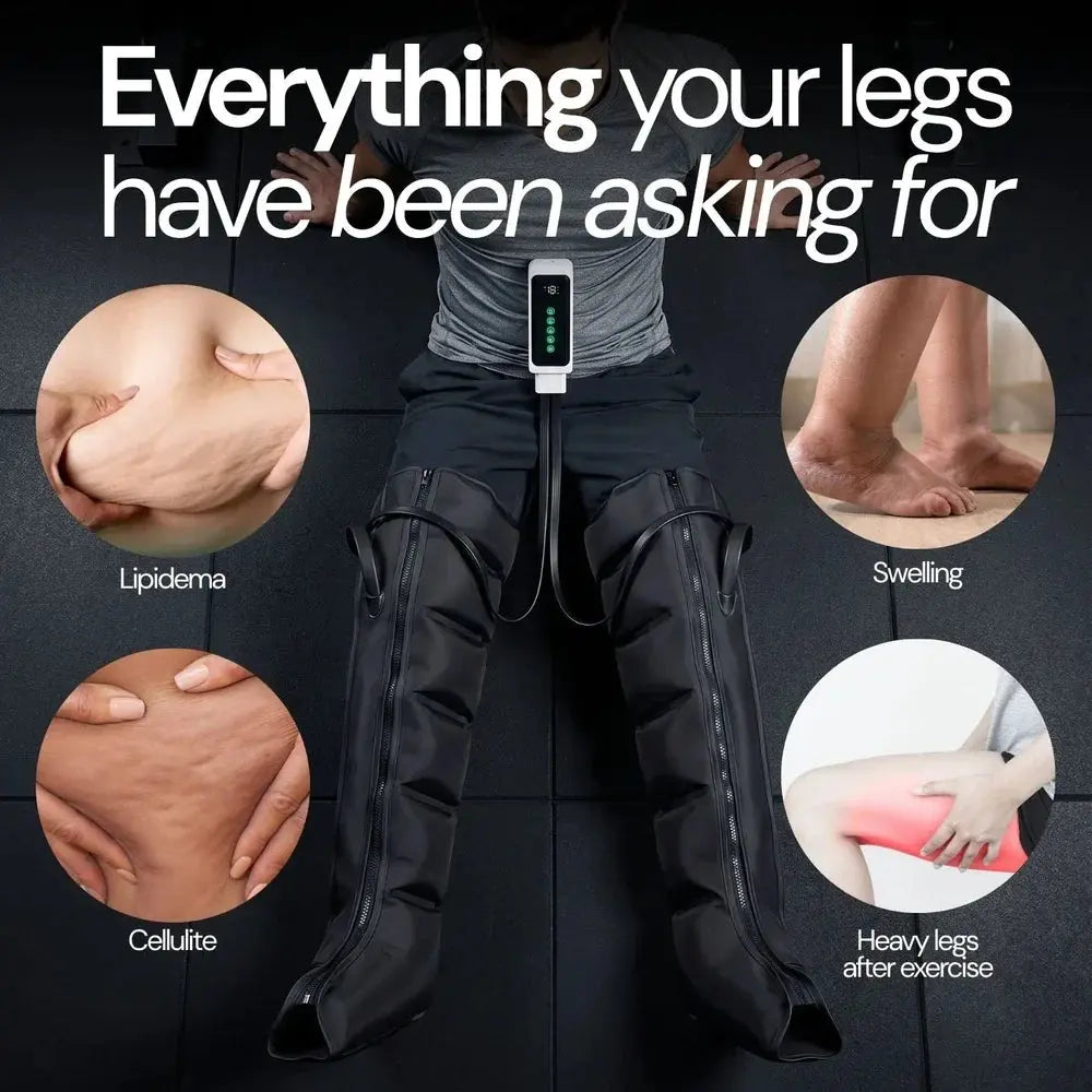 LumiSculpt FlowBoots air compression massage boots close up