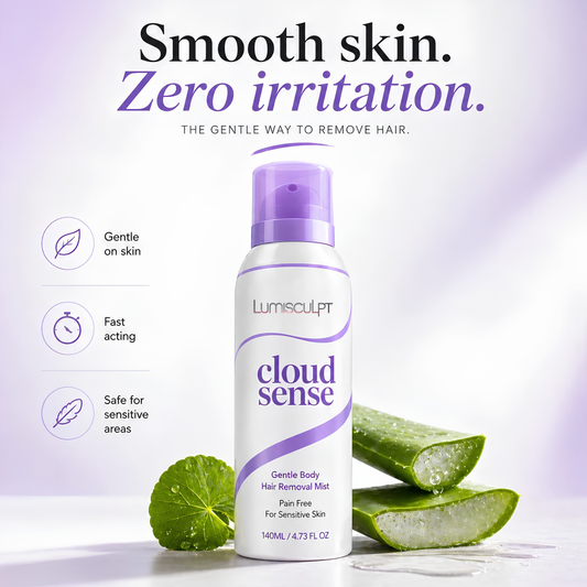 LumiSculpt SilkMousse™ foaming hair removal mousse bottle