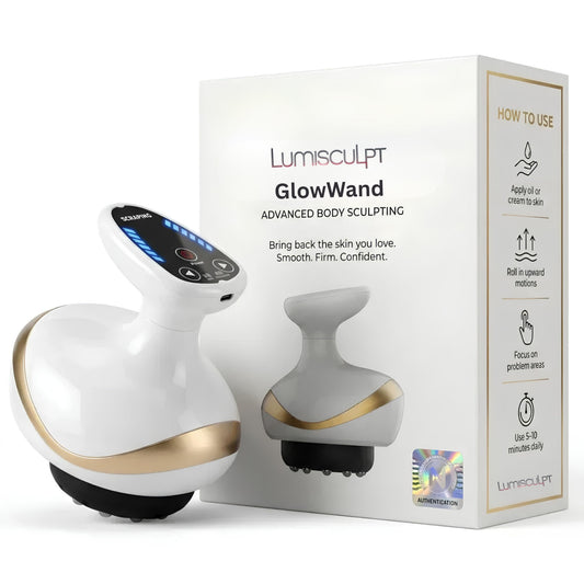 LumiSculpt GlowWand vacuum massage and LED light therapy device